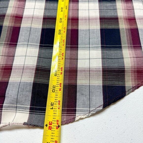 Plains Western Shirt Mens Extra Large Red Plaid Pearl Snap Cowboy Southwest - Picture 10 of 11